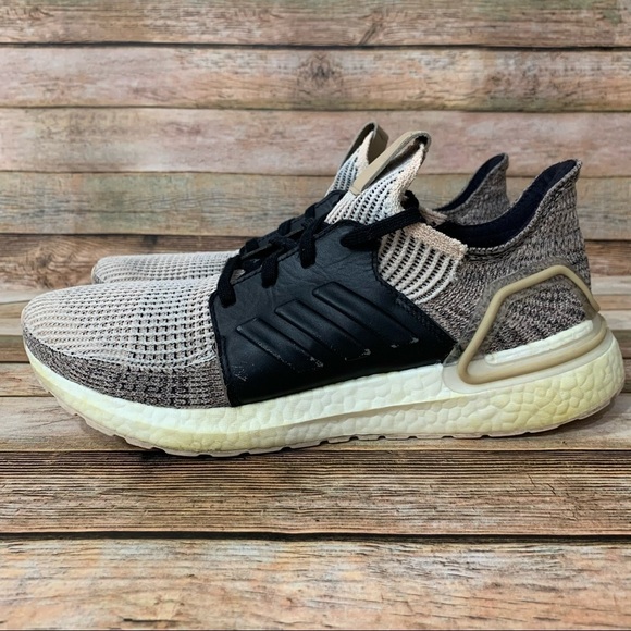 Adidas Ultraboost 19 Linen/Core Black/Brown - Picture 1 of 9